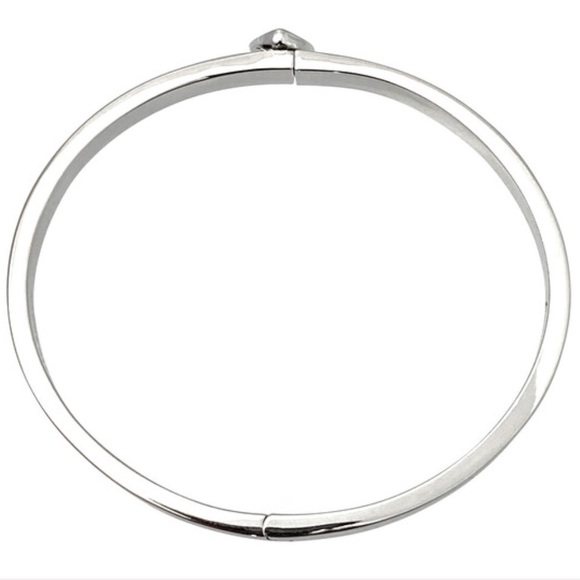 Kate Spade Silver Heritage Button Bangle - Picture 2 of 7